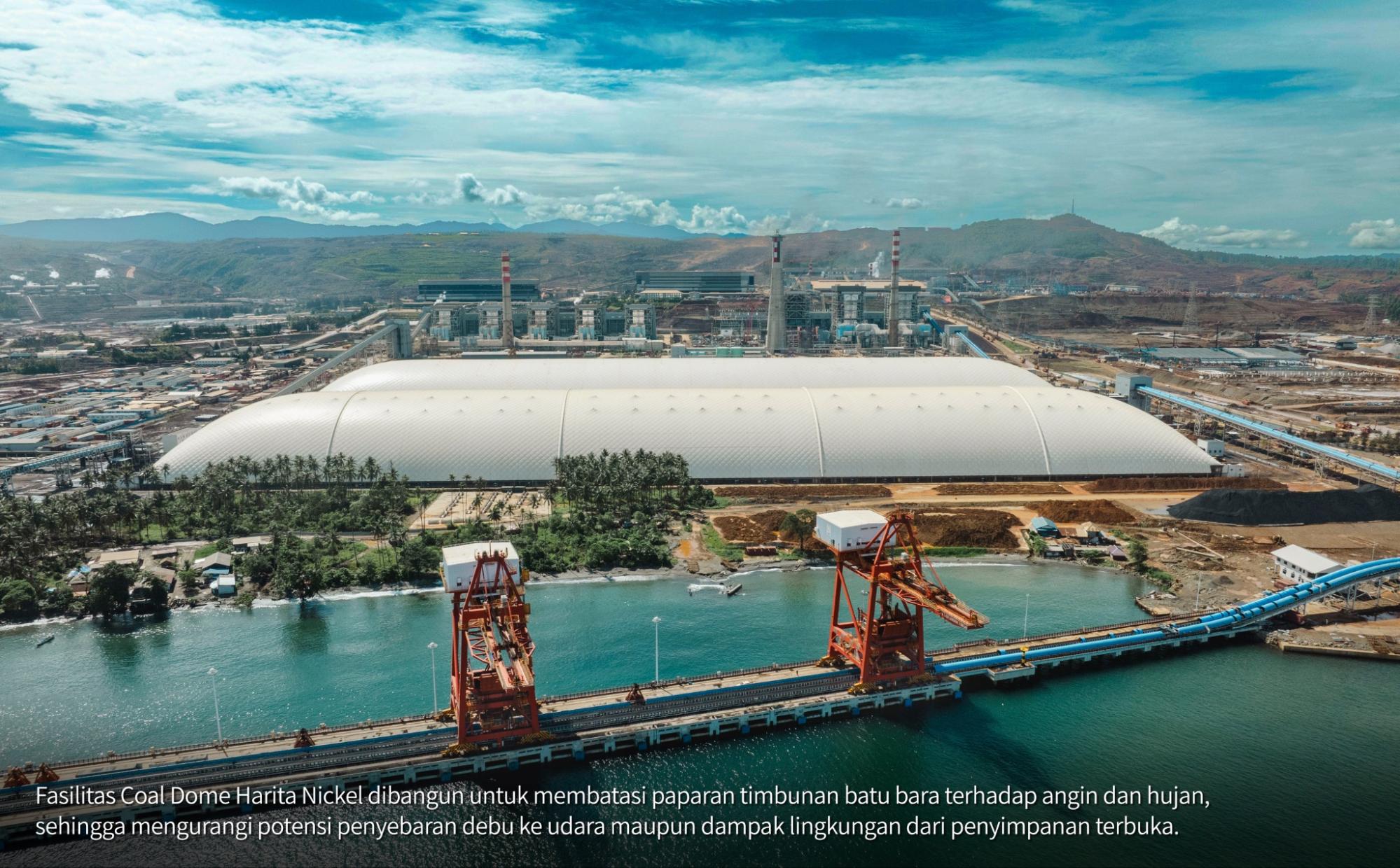 Gambar Aerial Coaldome Harita Nickel di Pulau Obi