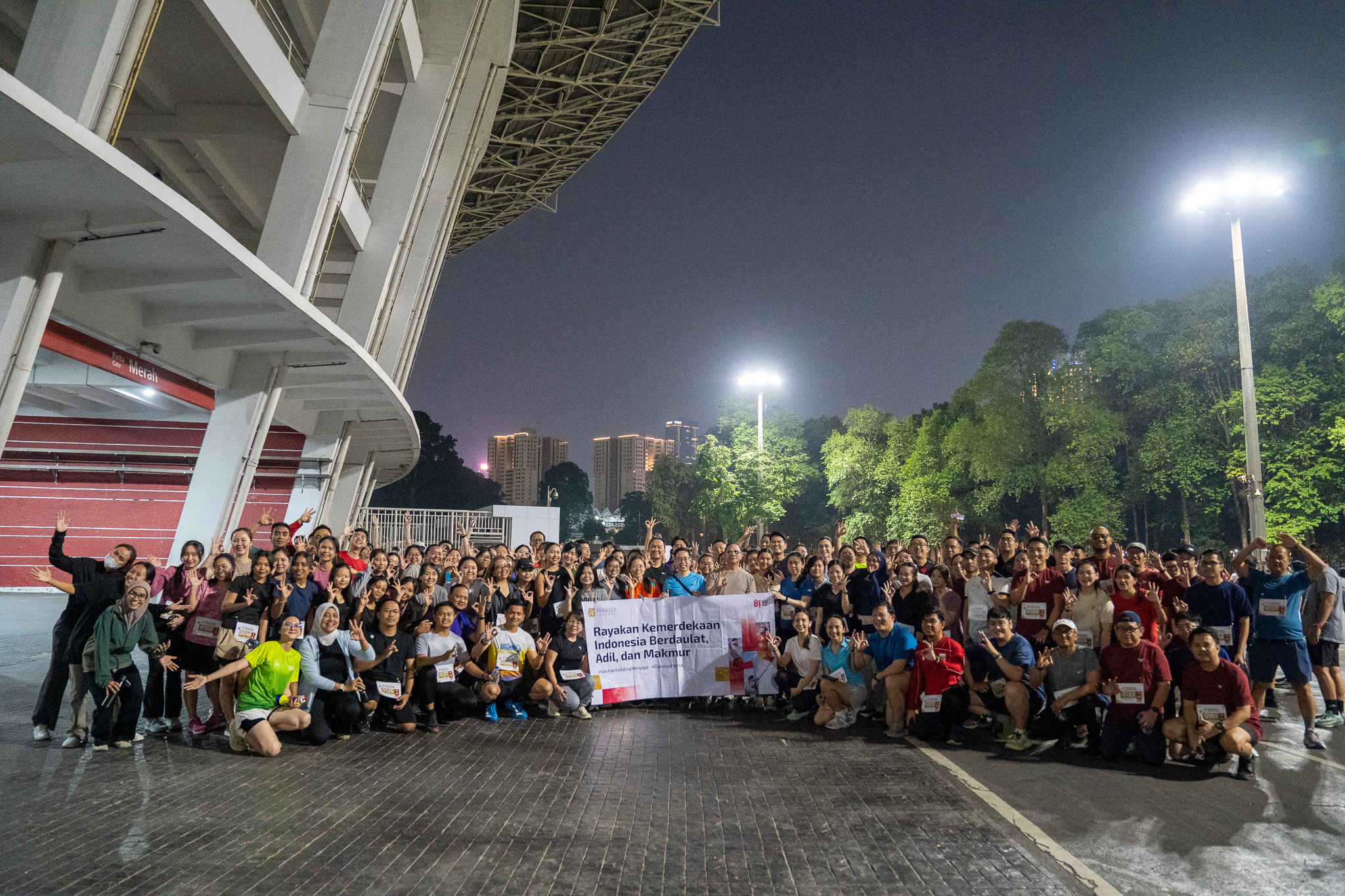 Perayaan HUT ke-81 RI di HO Jakarta dengan Kegiatan Fun Run.