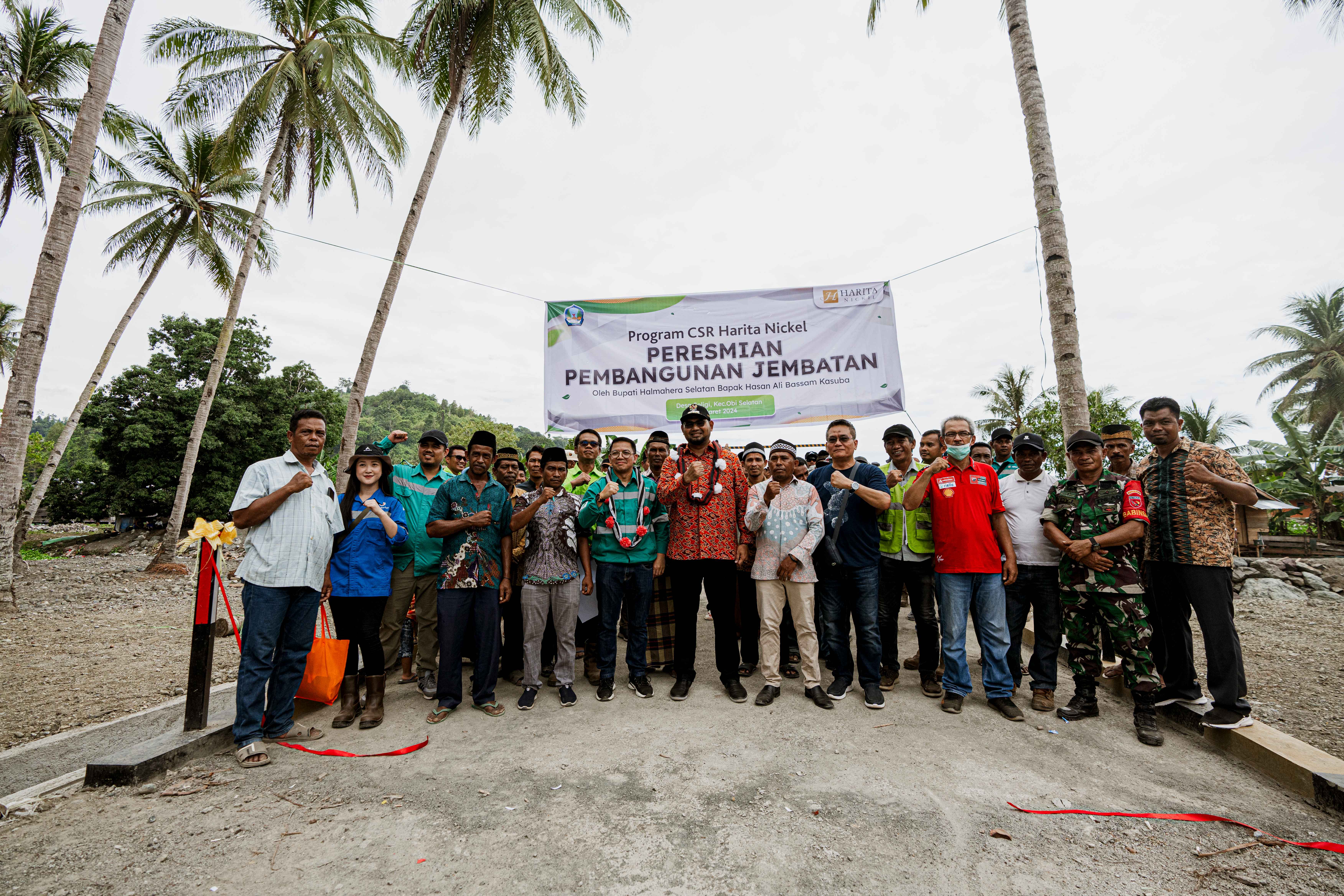 Peresmian infrastruktur di desa soligi 3